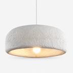 Wabi Sabi Textured Resin Dome Minimalist Pendant Light