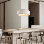 Wabi Sabi Textured Resin Dome Minimalist Pendant Light