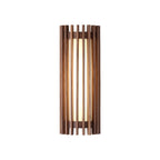 Wood Slat LED Wall Sconce Japandi Modern