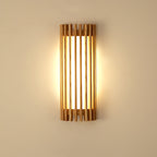 Wood Slat LED Wall Sconce Japandi Modern