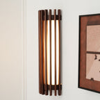 Wood Slat LED Wall Sconce Japandi Modern