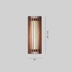 Wood Slat LED Wall Sconce Japandi Modern