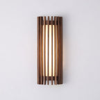 Wood Slat LED Wall Sconce Japandi Modern