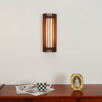 Wood Slat LED Wall Sconce Japandi Modern